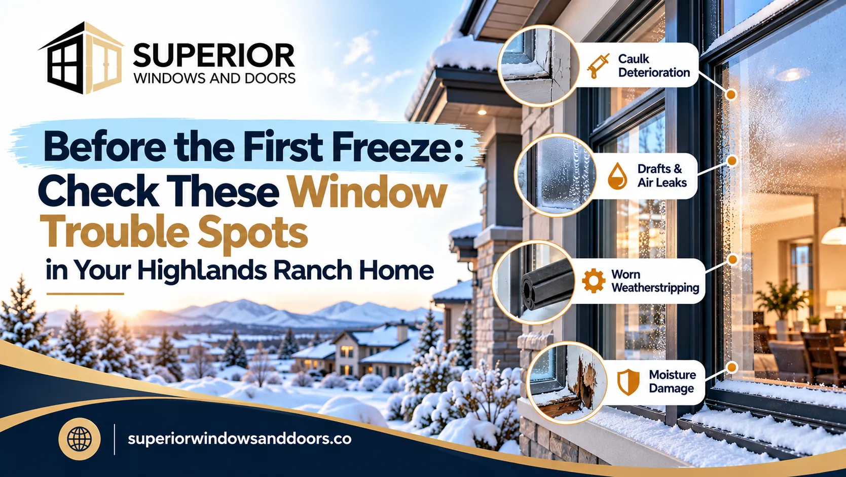 Before the First Freeze: Check These Window Trouble Spots in Your Highlands Ranch Home
