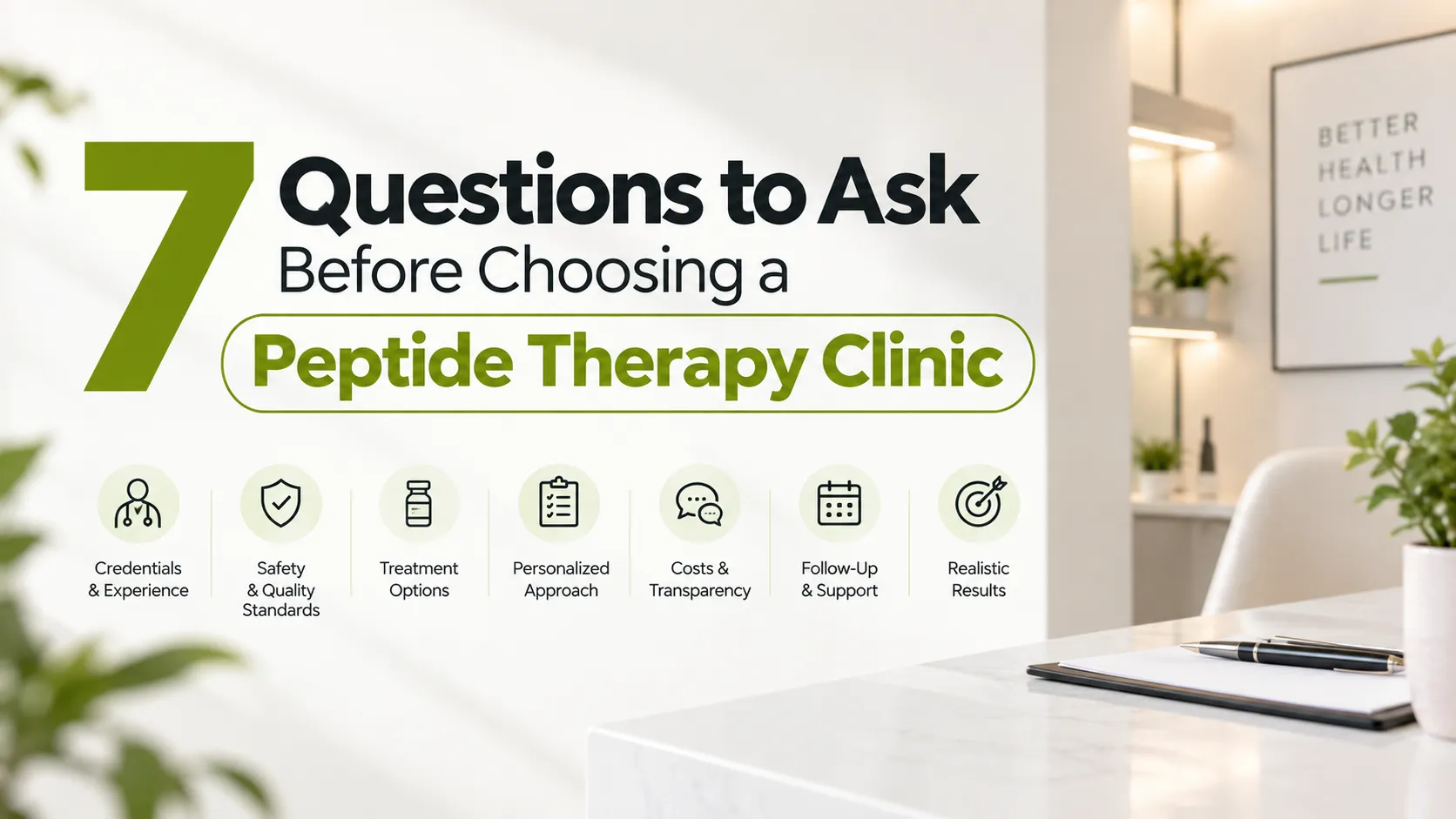 The 7 Questions to Ask Before Choosing a Peptide Therapy Clinic