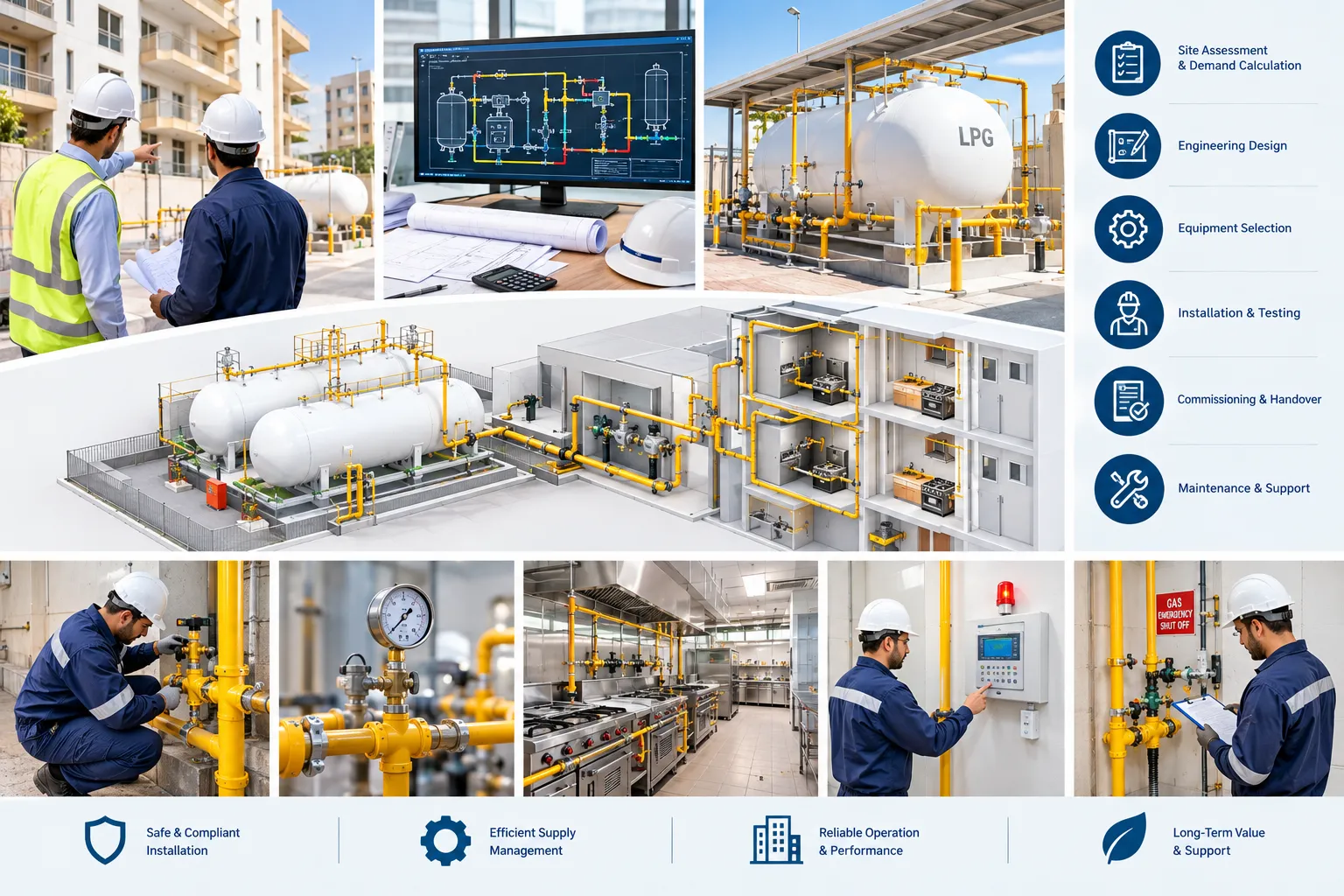 Central Gas System Installation in Ajman: What Property Owners Should Know