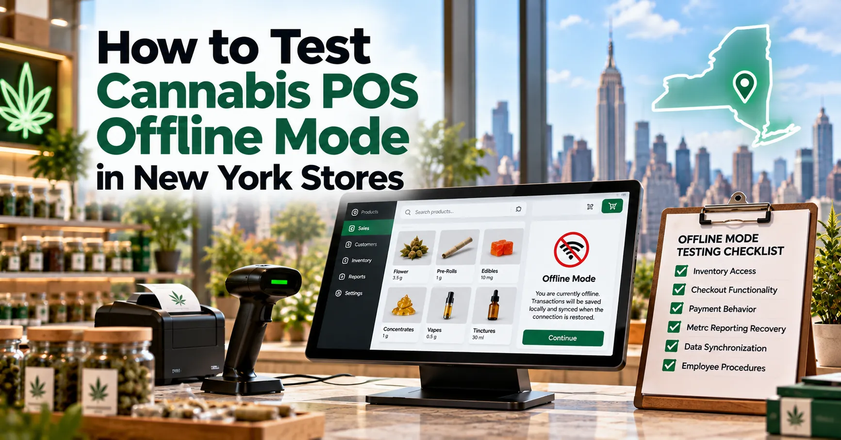 How to Test Cannabis POS Offline Mode in New York Stores