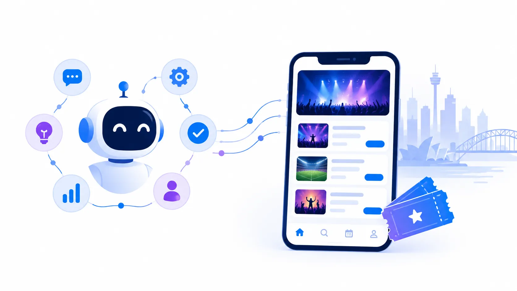 How much does ticket booking app development cost in Australia?
