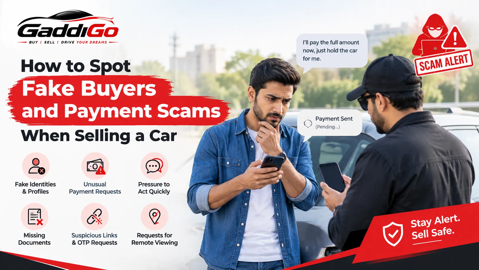 How to Spot Fake Buyers and Payment Scams When Selling a Car in India