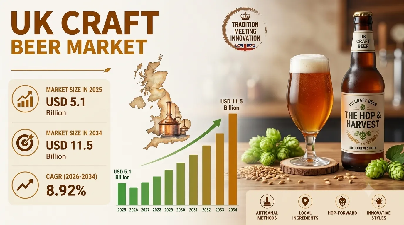 UK Craft Beer Market Size, Share, Trends and Report 2034