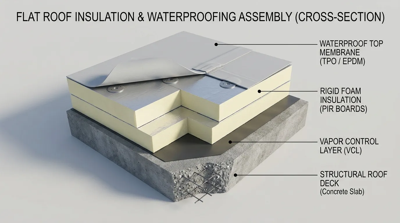 How to Insulate a Flat Roof: Complete Guide (Warm & Cold Roof Methods)