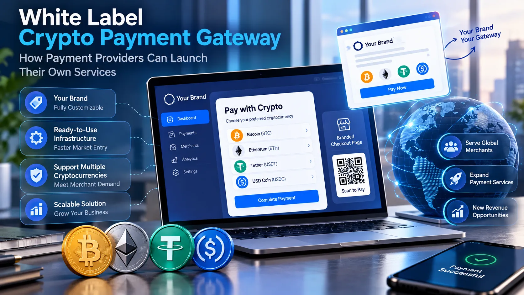 White Label Crypto Payment Gateway: How Payment Providers Can Launch Their Own Services