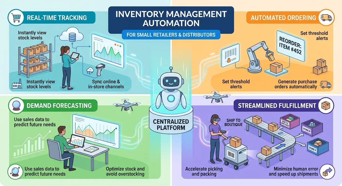 Inventory Management Automation for Small Retailers and Distributors