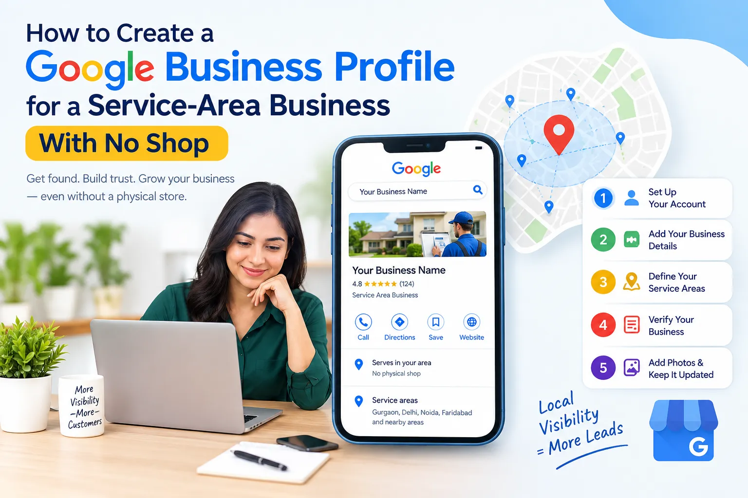 How to Create a Google Business Profile for a Service-Area Business With No Shop