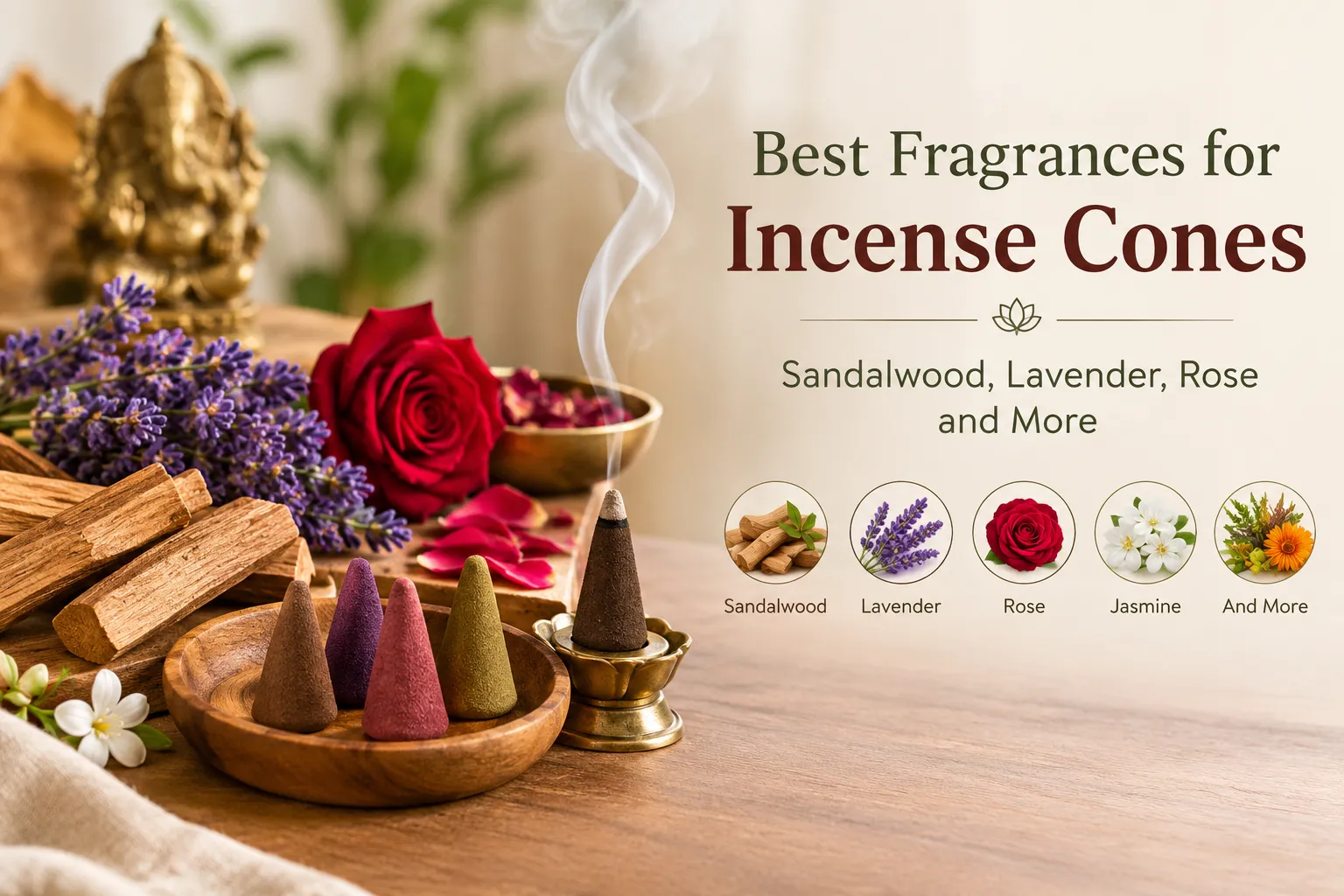 Best Fragrances for Incense Cones: Sandalwood, Lavender, Rose and More
