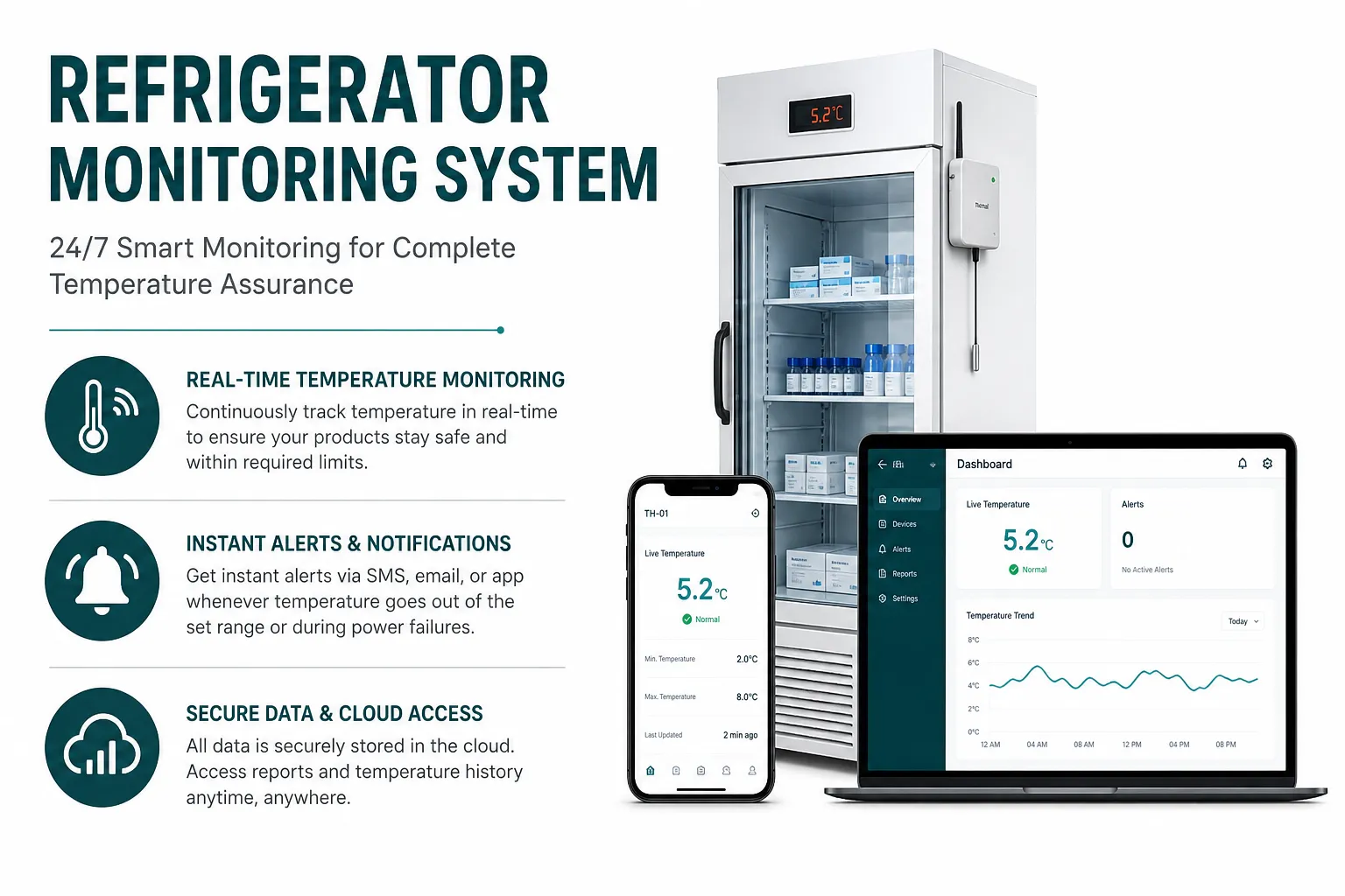 Refrigerator Monitoring System in KSA: Ensuring Reliable Temperature Control and Cold Chain Safety