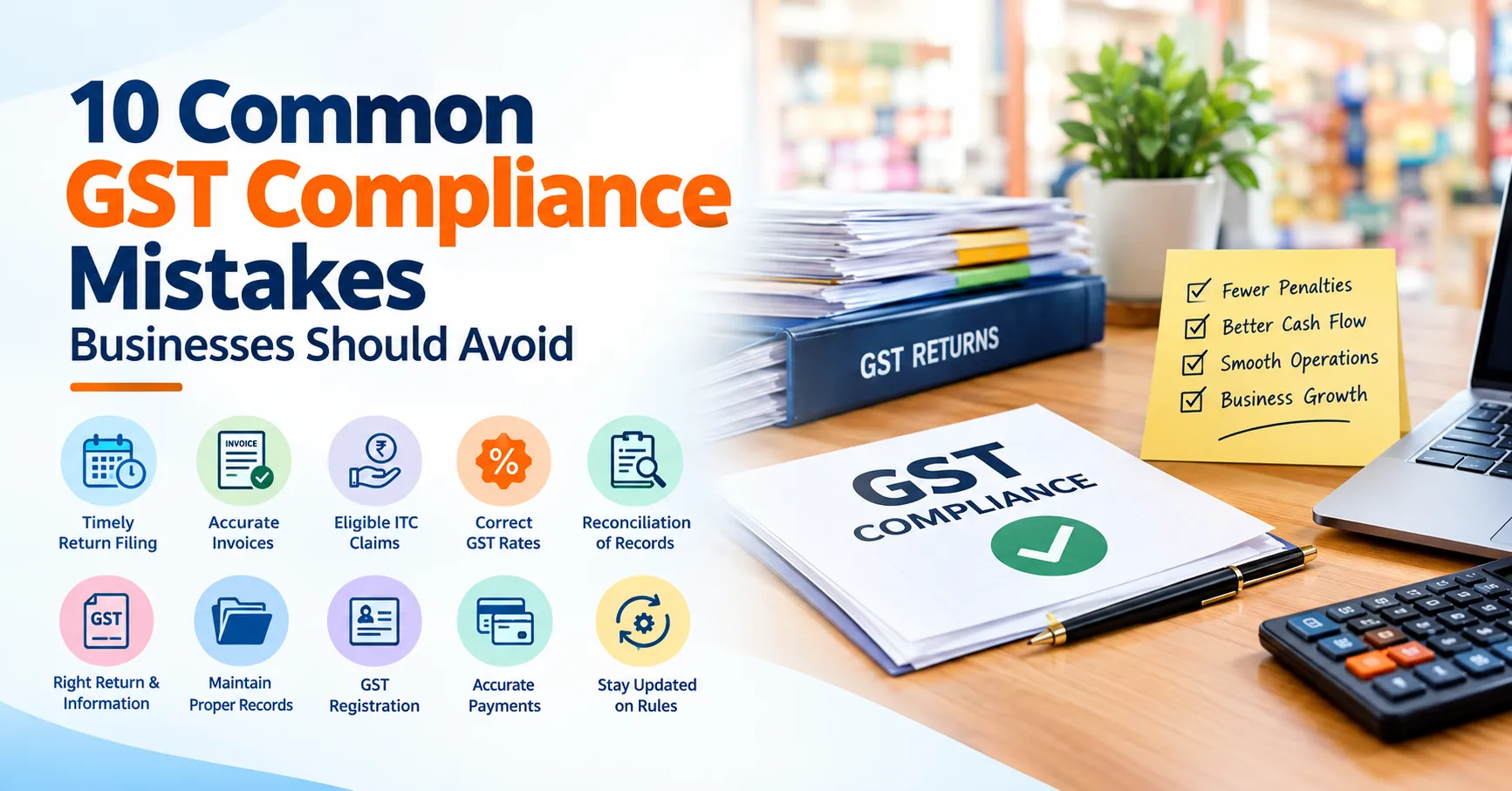 10 Common GST Compliance Mistakes Businesses Should Avoid