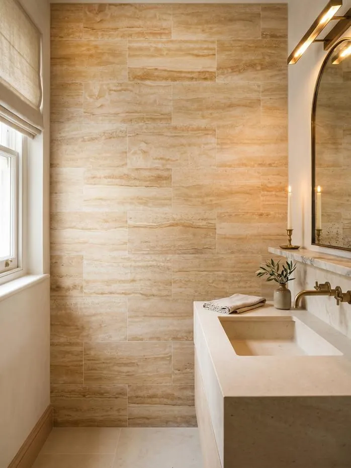 How Vertical Bathroom Wall Tiles Can Change the Look of a Room