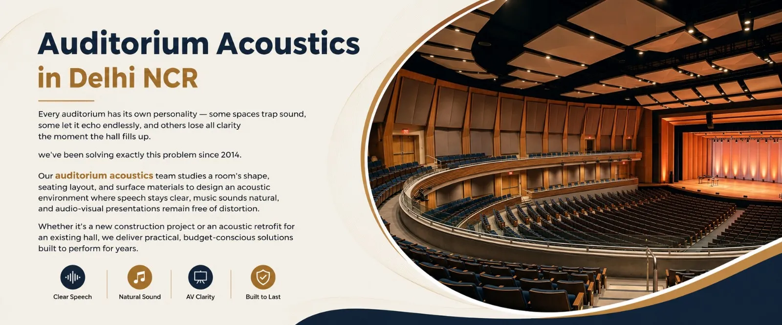 Auditorium Acoustics in Delhi NCR for Clear Sound