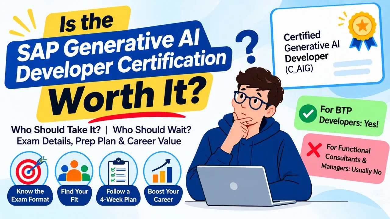 Is the SAP Generative AI Developer Certification Worth It in 2026? A Role-by-Role Answer