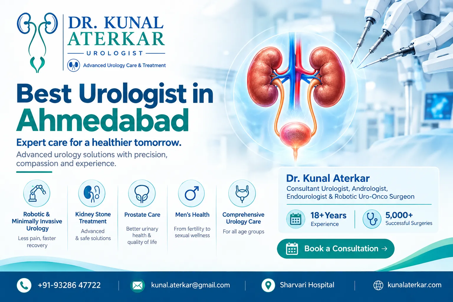 How do modern techniques help a urologist treat patients with less pain?