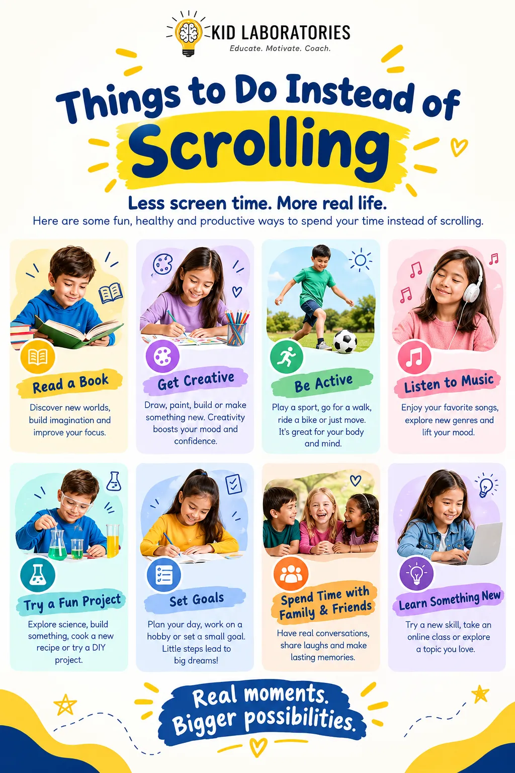20 Things Kids Can Do Instead of Scrolling (That They’ll Actually Enjoy)
