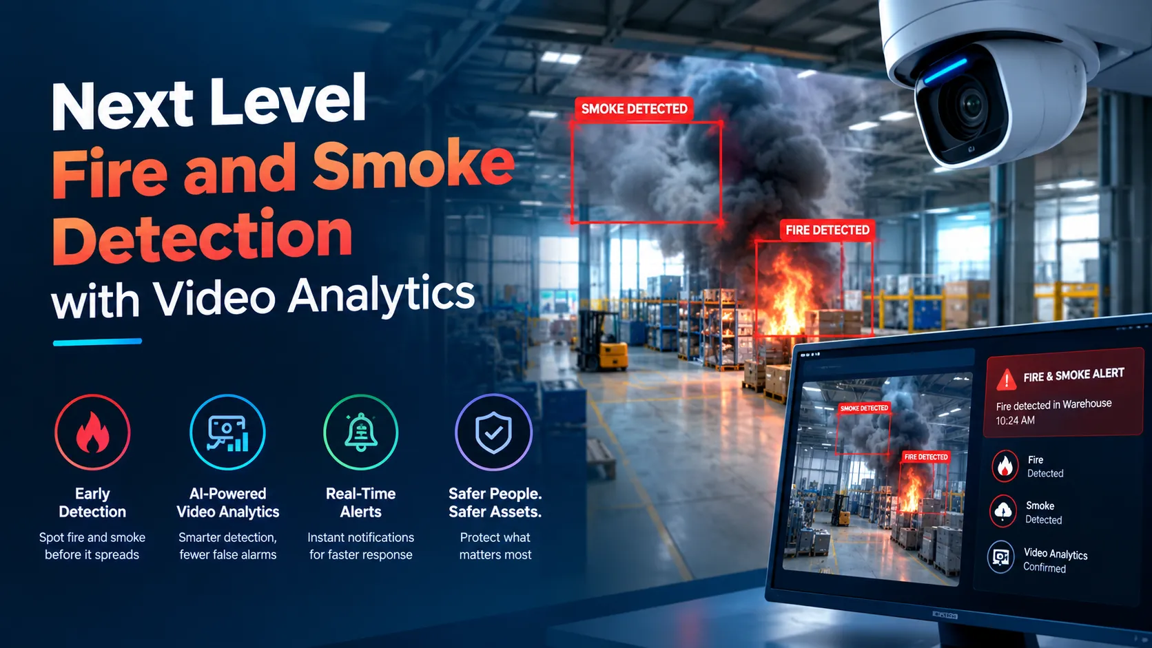 Next Level Fire and Smoke Detection with Video Analytics Across Saudi Arabia