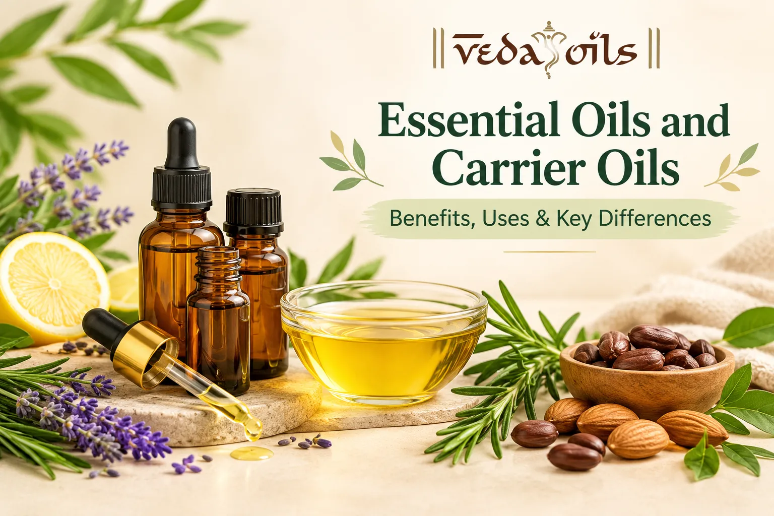 Essential Oils and Carrier Oils: Benefits, Uses, and Key Differences