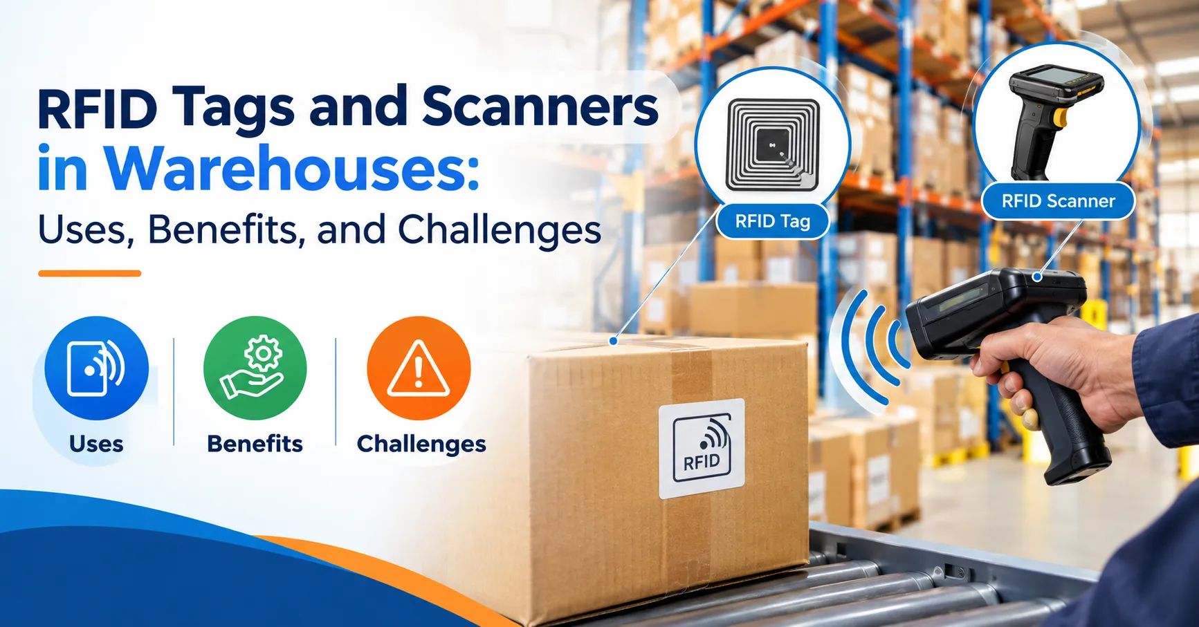 RFID Tags and Scanners in Warehouses: Uses, Benefits, and Challenges