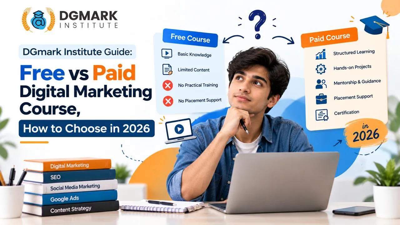 DGmark Institute Q&A: Free vs Paid Digital Marketing Course, 12 Questions Learners Ask Before Enrolling in 2026