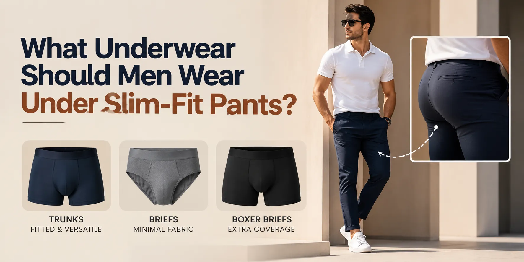 What Underwear Should Men Wear Under Slim-Fit Pants?