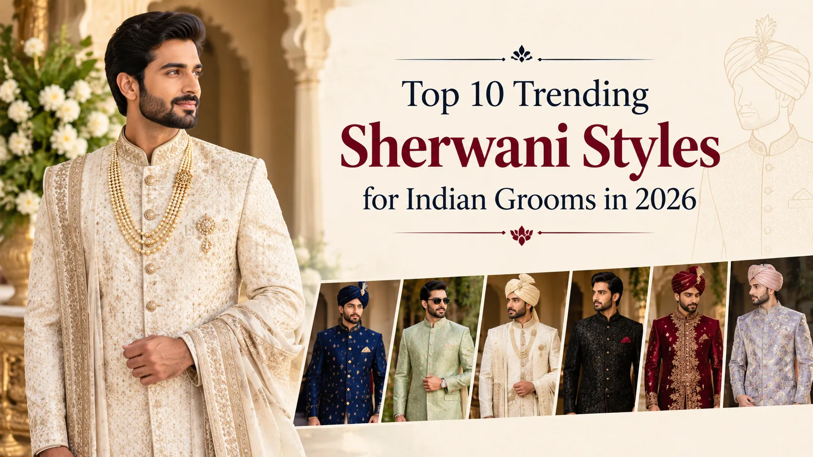 Top 10 Trending Sherwani Styles for Indian Grooms in 2026