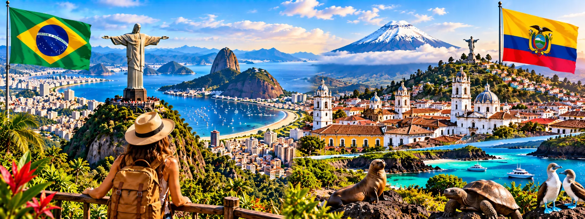 Best Cities and Tourist Destinations to Explore in Brazil and Ecuador