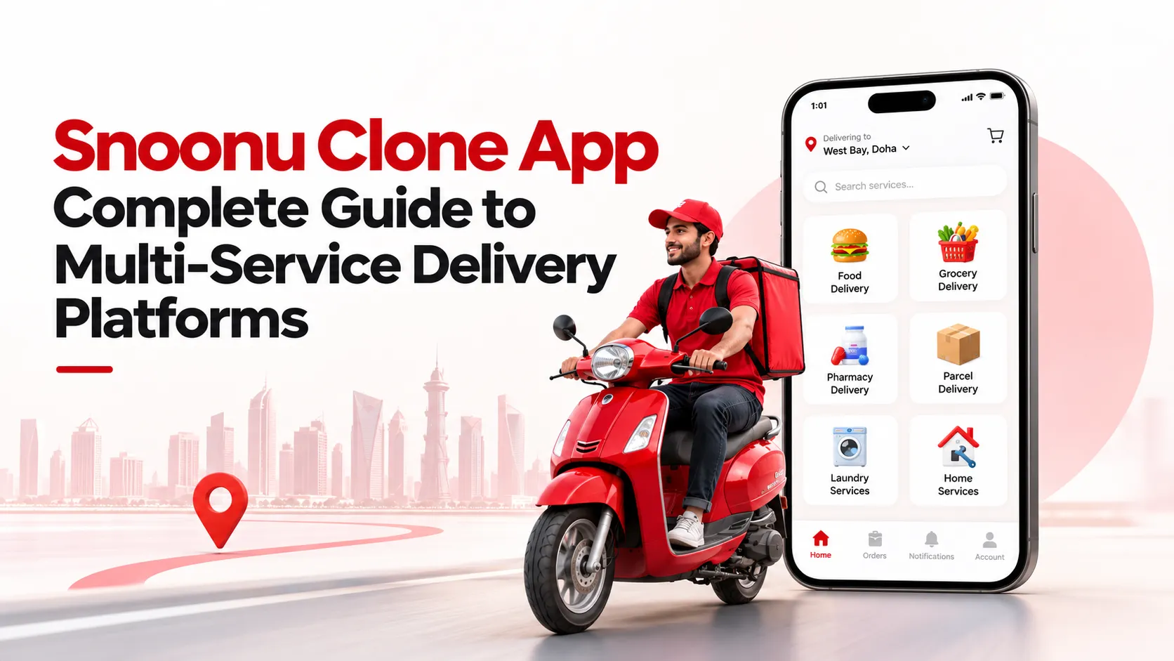 Snoonu Clone App: Complete Guide to Multi-Service Delivery Platforms