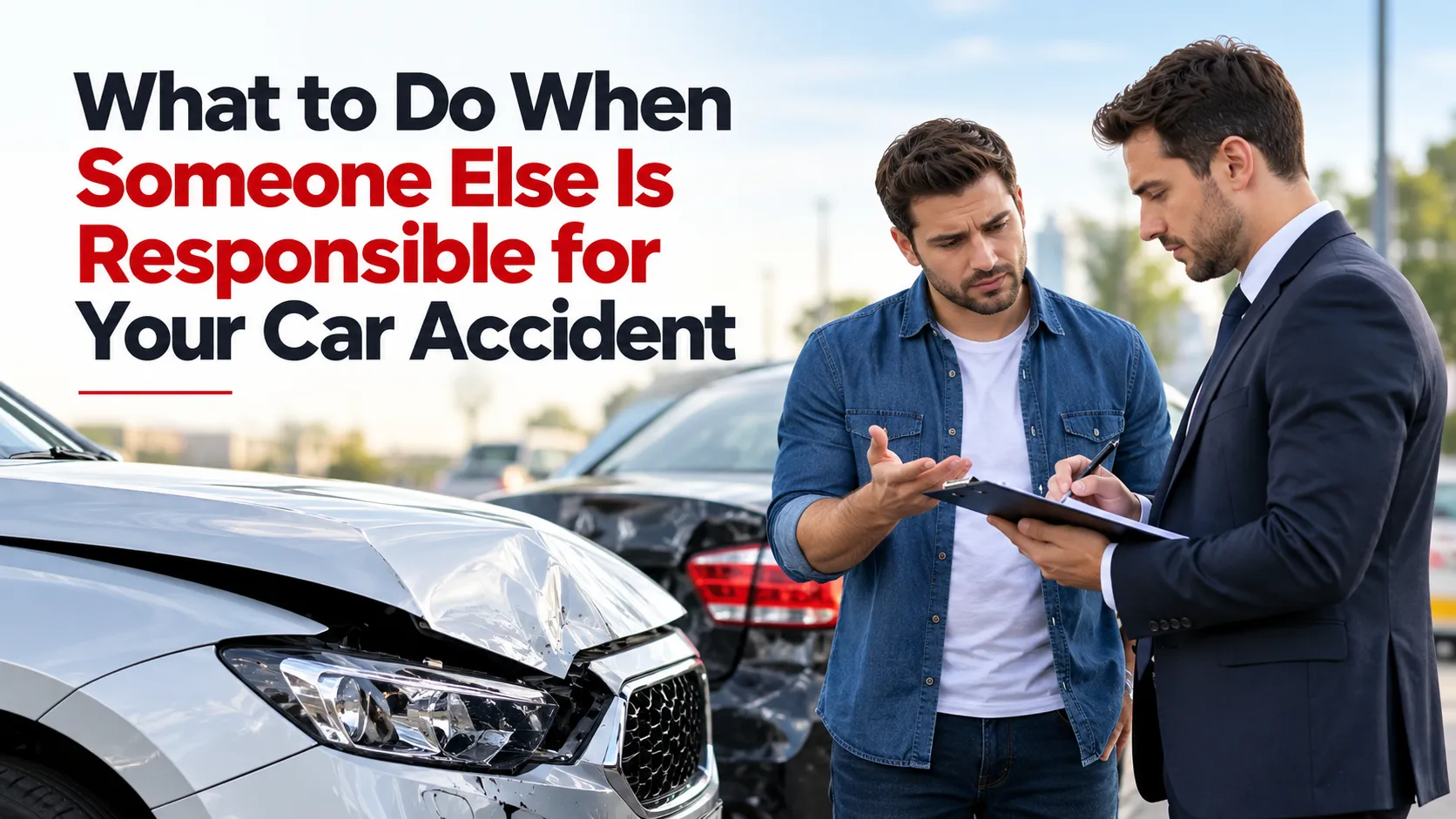 What to Do When Someone Else Is Responsible for Your Car Accident