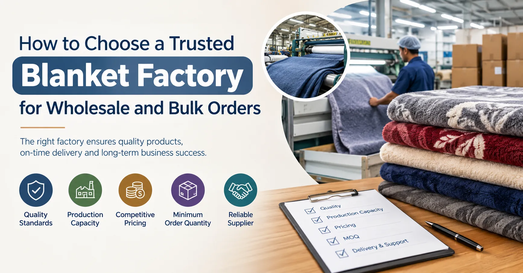 How to Choose a Trusted Blanket Factory for Wholesale and Bulk Orders