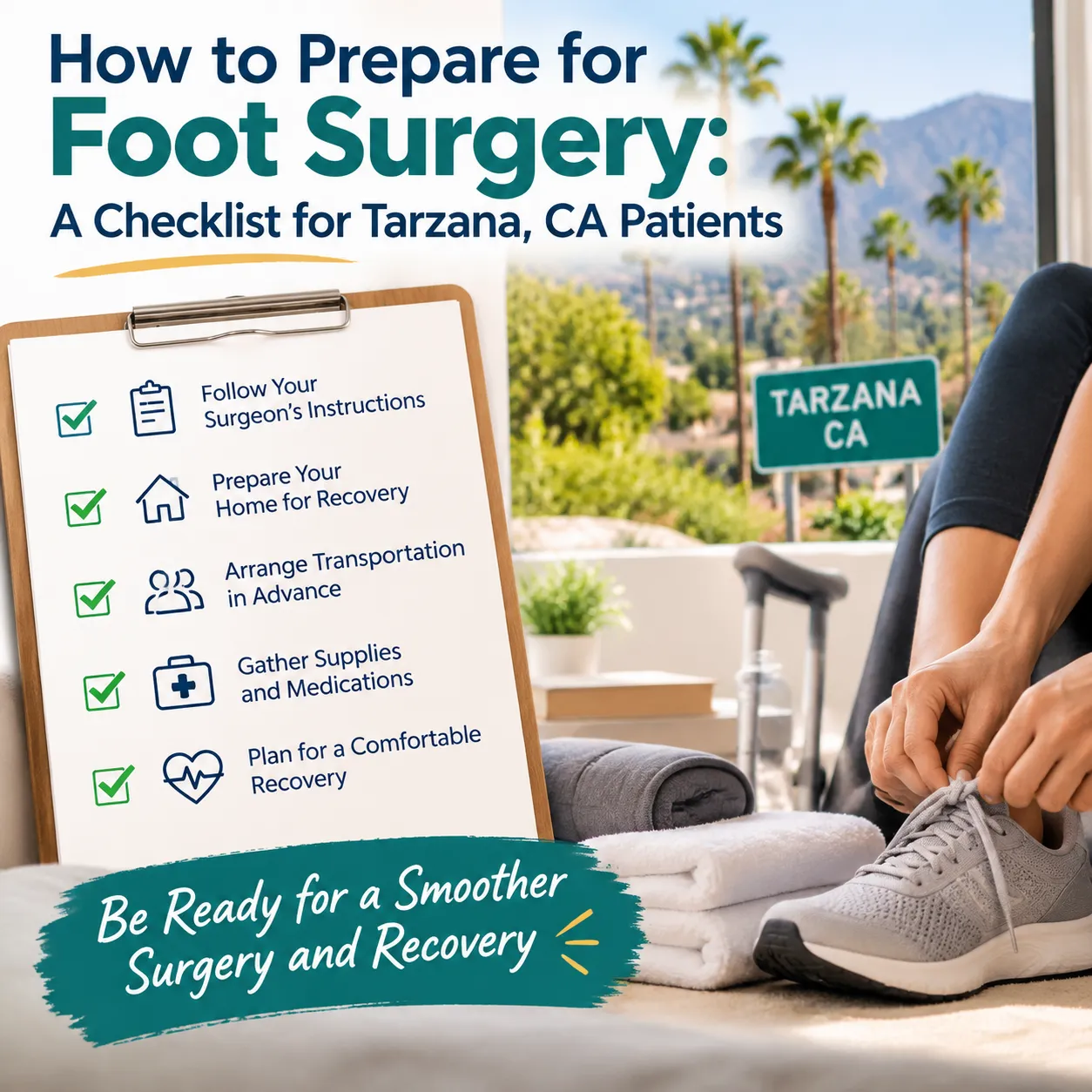 How to Prepare for Foot Surgery: A Checklist for Tarzana, CA Patients