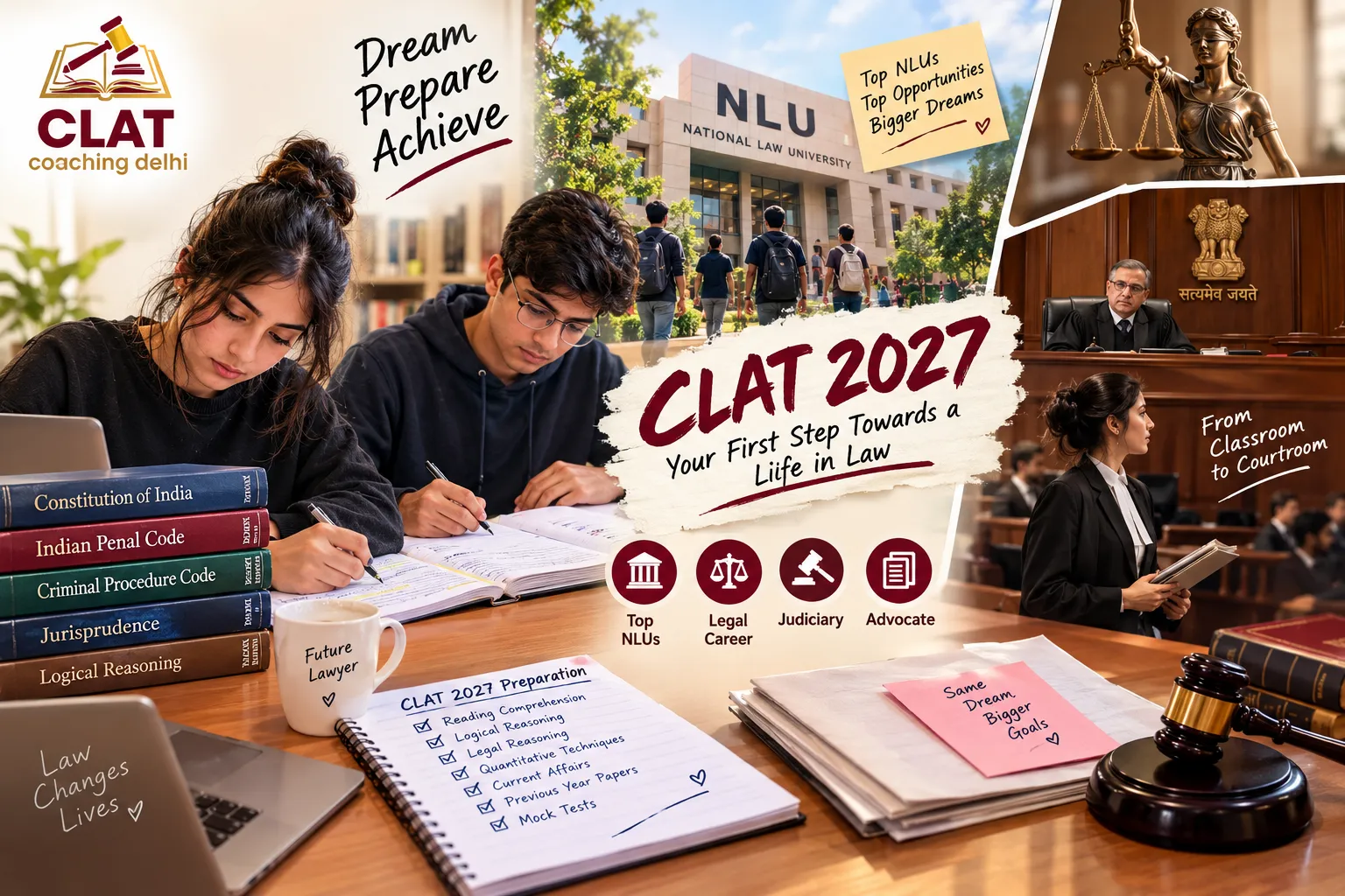Preparing for a Law Career? Start Your CLAT 2027 Journey in Delhi NCR