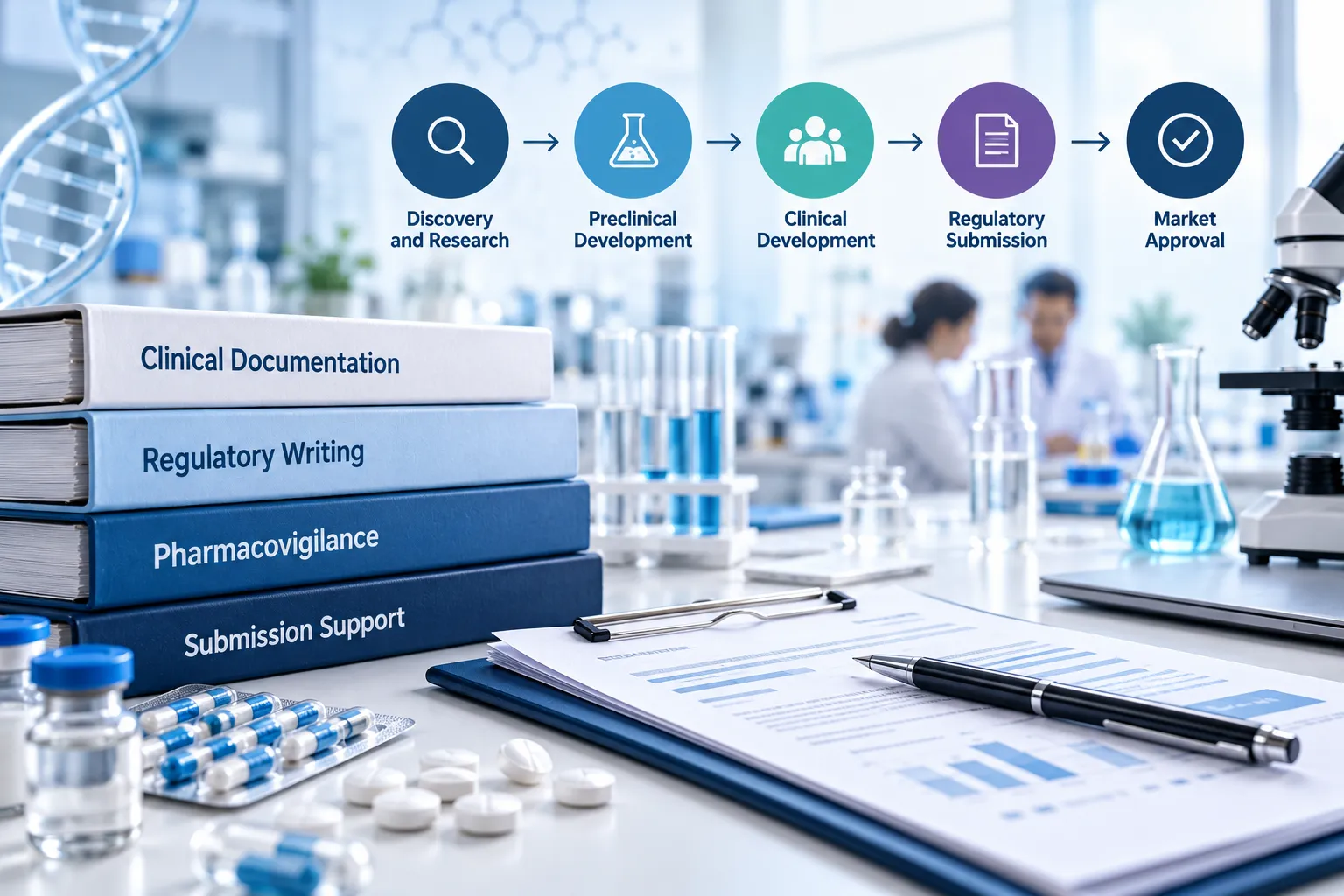 How Pharmaceutical Writing Services Support the Drug Development Process
