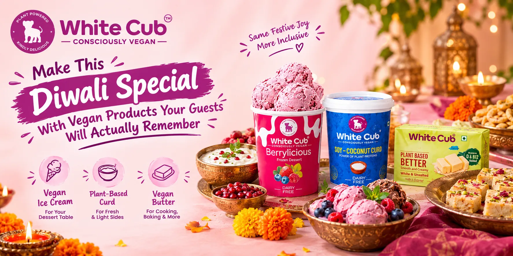 Make This Diwali Special With Vegan Products Your Guests Will Actually Remember