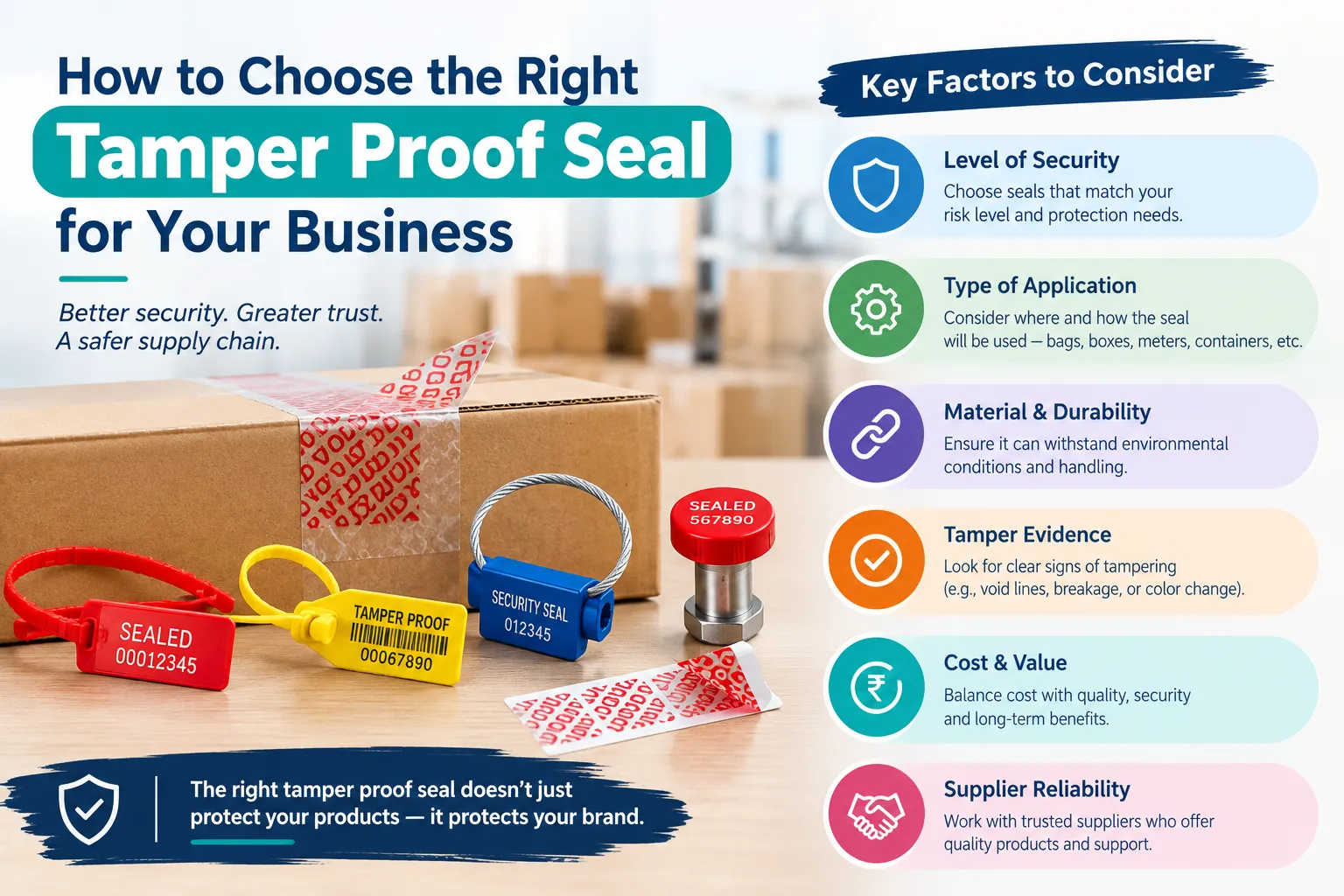 How to Choose the Right Tamper Proof Seal for Your Business