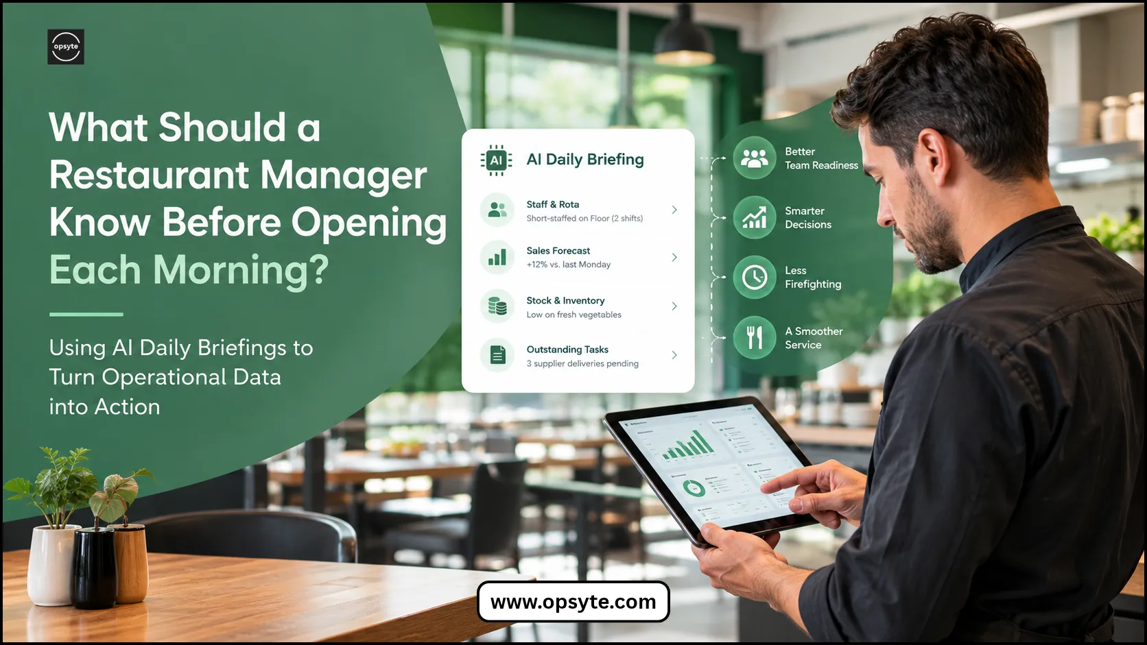 What Should a Restaurant Manager Know Before Opening Each Morning? Using Daily Briefings to Make Better Business Decisions