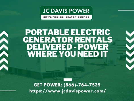 Portable Electric Generator Rentals Delivered - Power Where You Need It