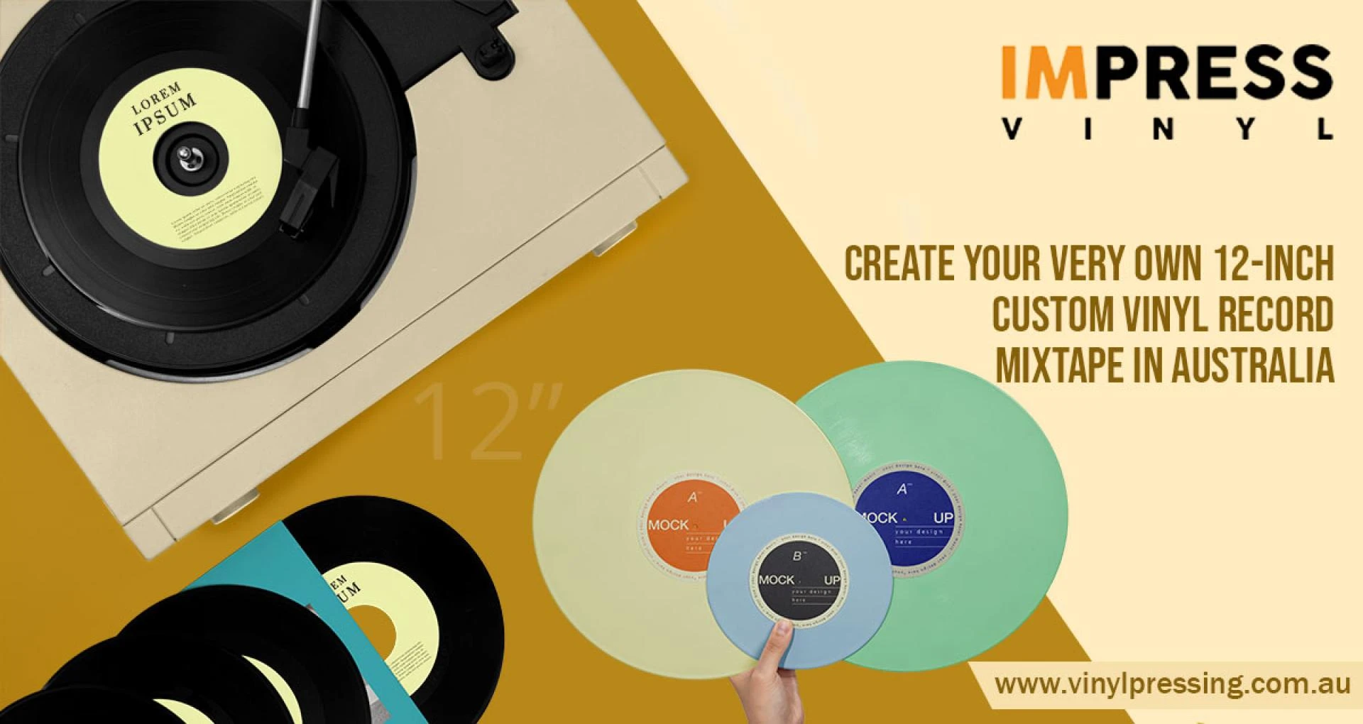 Where to get a Custom 12-inch Vinyl Record Mixtape in Australia