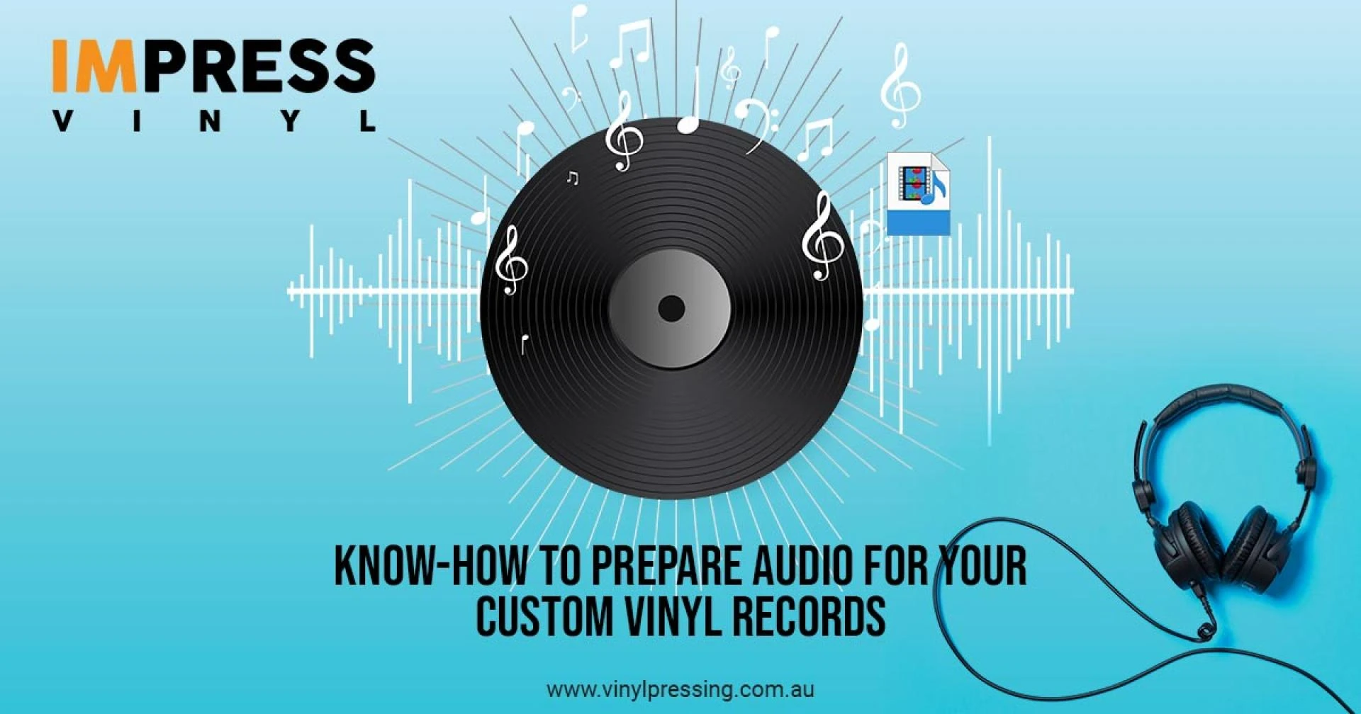 How to prepare audio for your Custom Vinyl record Pressing