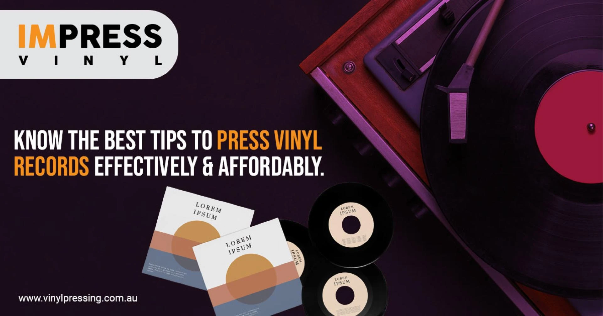 Tips to Press your custom Vinyl Records efficiently and affordably