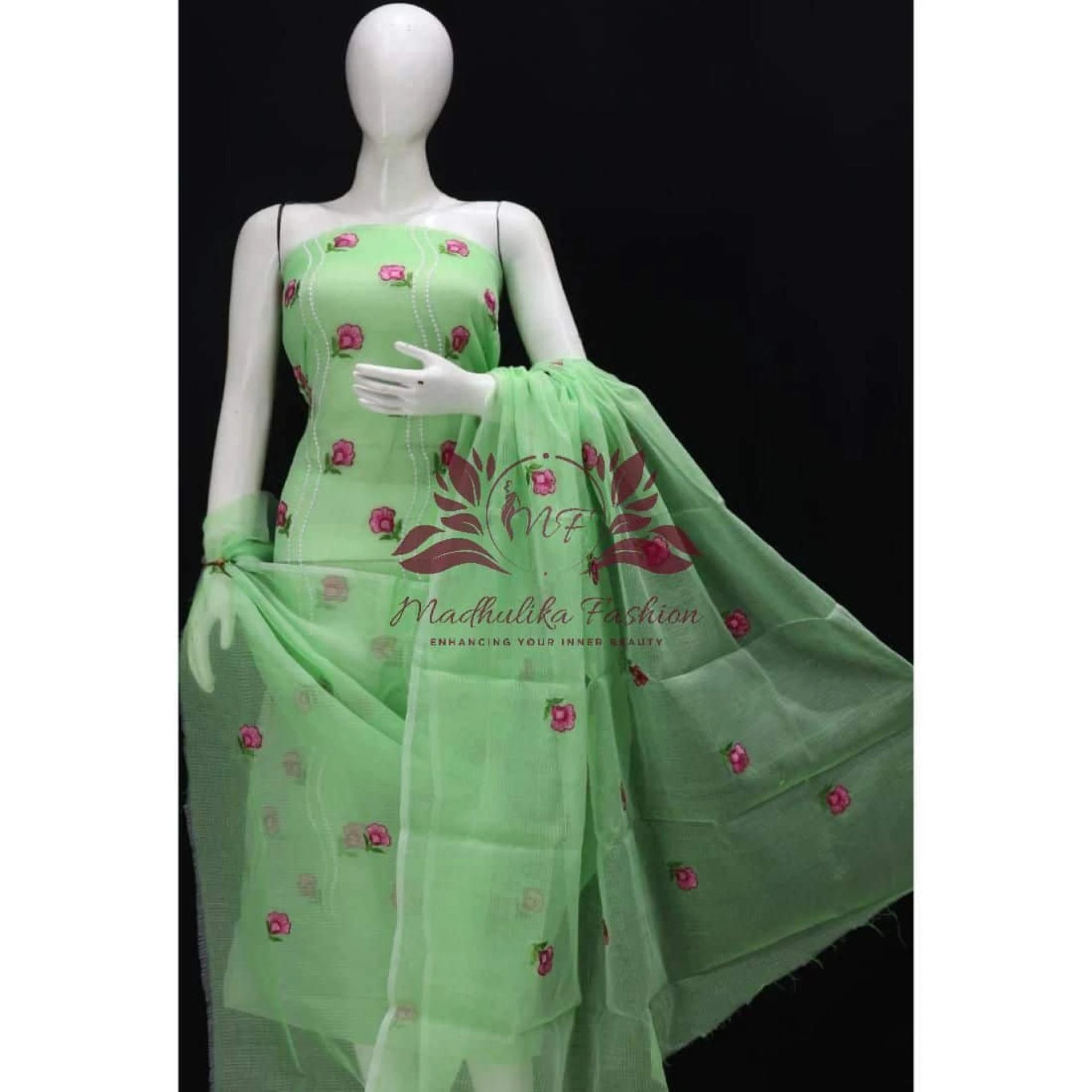 Buy Cotton Dress material online on Madhulika Fashion