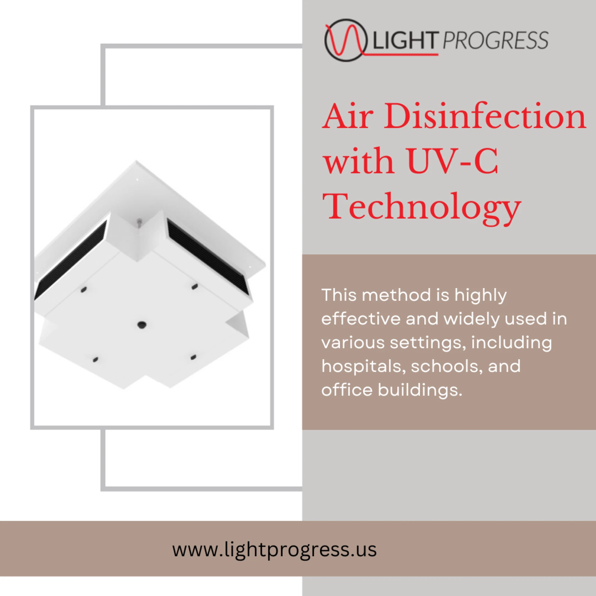 Air disinfection with UV-C technology | Light Progress