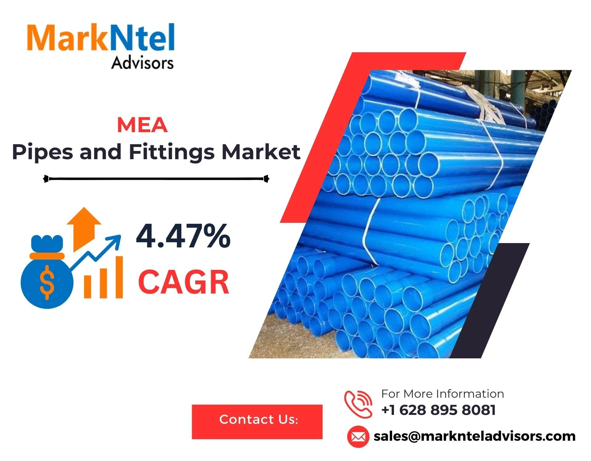 Middle East &amp; Africa Pipes and Fittings Market Share, Trends, Size, Revenue, Key Players, Growth Strategies and Future Outlook 2023-2028: Markntel Advisors