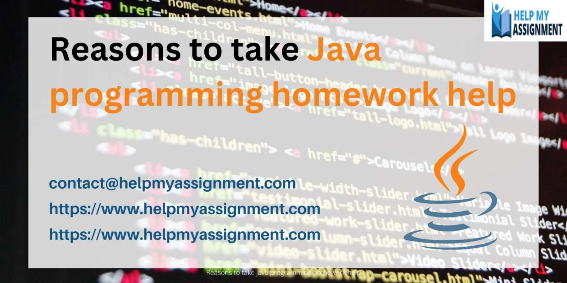 Reasons to take java programming homework help