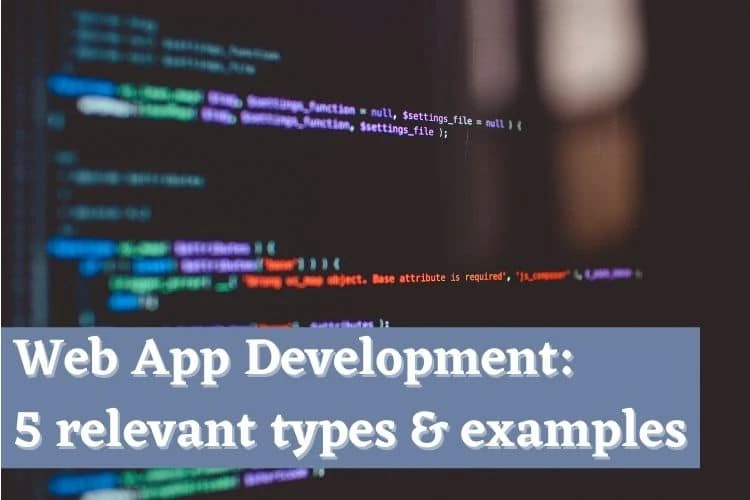 Web App Development: 5 relevant types &amp; examples