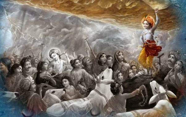 Krishna and the Mount Govardhan Miracle