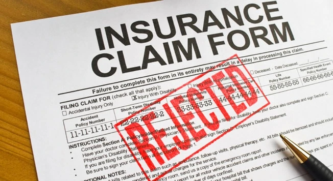 COMMON REASONS BEHIND INSURANCE CLAIM REJECTION