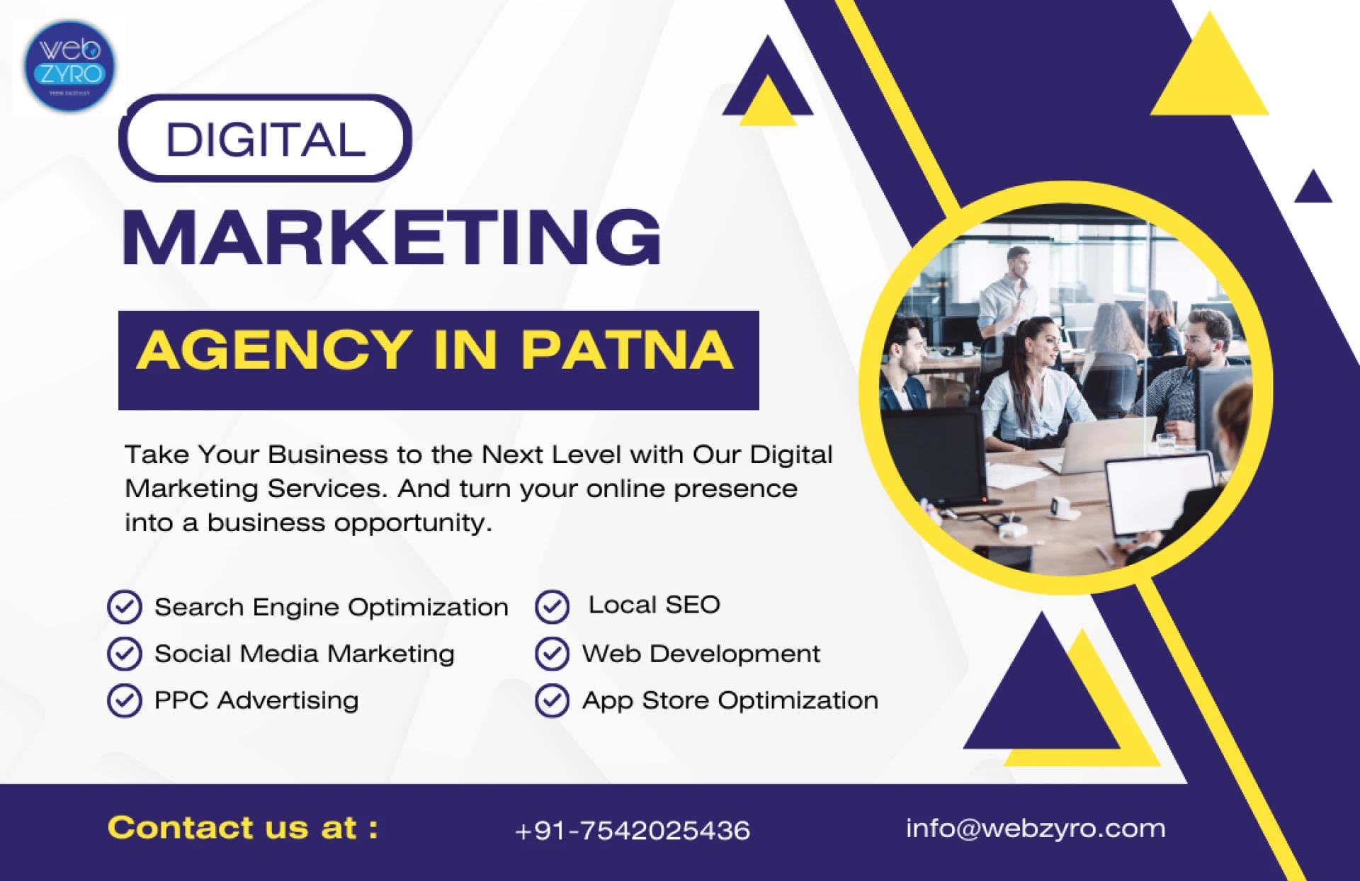 Boost Your Online Presence with WebZyro Digital Marketing Company in Patna
