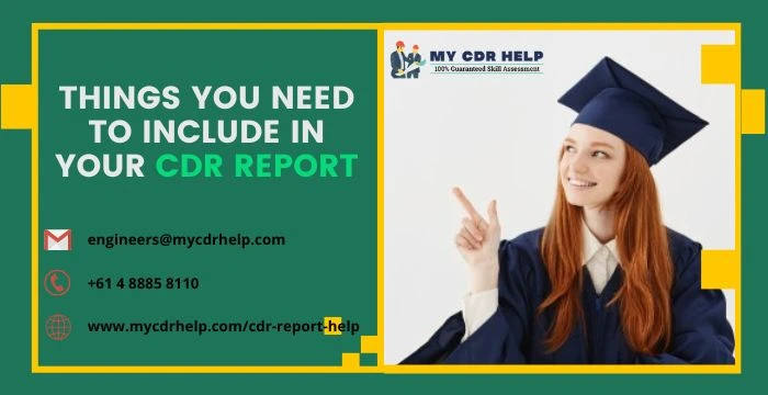 Things You Need To Include In Your CDR Report