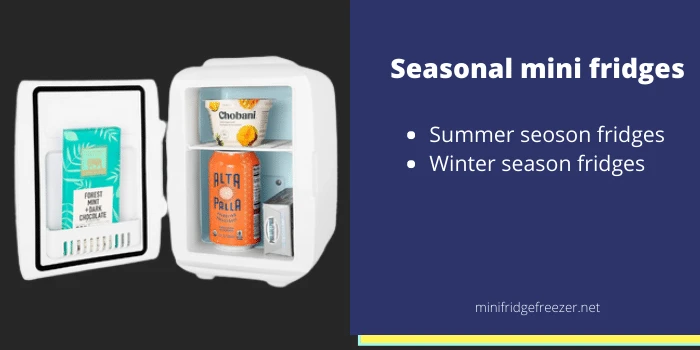 Seasonal mini refrigerator during vacation: small refrigerators