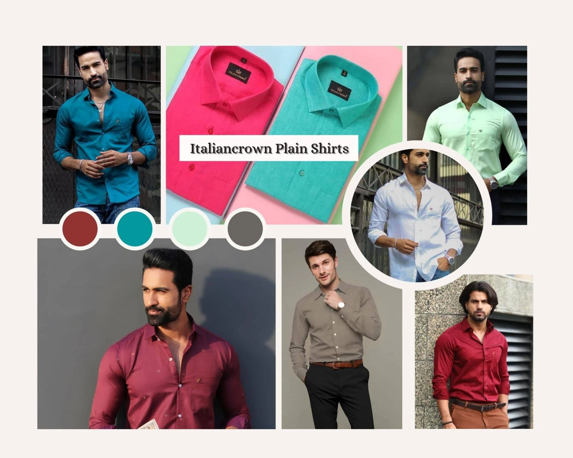 Plain &amp; Formal Shirts Outfit for Men Online at Low Prices - Italiancrown